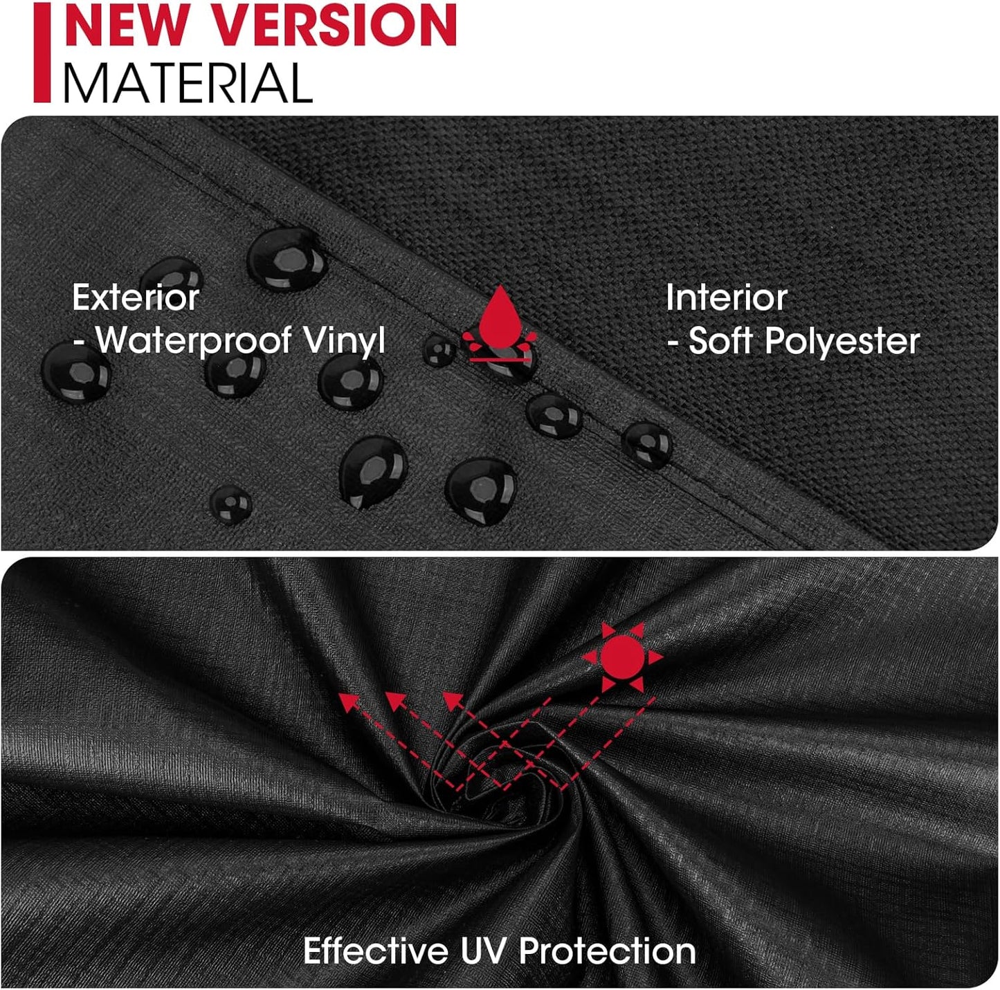 Unicook round Smoker Cover 30 Inch for Charcoal Kettle Grills, BBQ Grill Cover, Waterproof Vinyl Exterior with Polyester Lining, Compatible with Pit Barrel Cooker, Char-Griller and Akorn Kamado Etc.