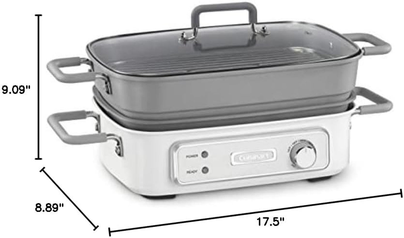 Cuisinart GR-MC3CB STACK5 Multifunctional Grill with Glass Lid