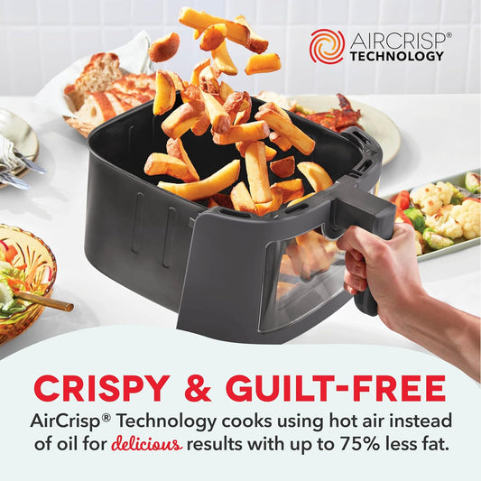 DASH 7Qt Clear View Digital Air Fryer - Forged Iron