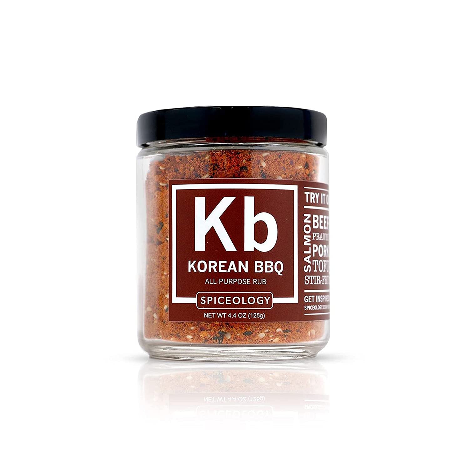 Spiceology - Korean BBQ All-Purpose Spice Rub - Barbeque Rubs, Spices and Seasonings - Use On: Stir-Fry, Salmon, Beef, Chicken, Prawns, Pork, Tofu, and Vegetables - 4.4 Oz