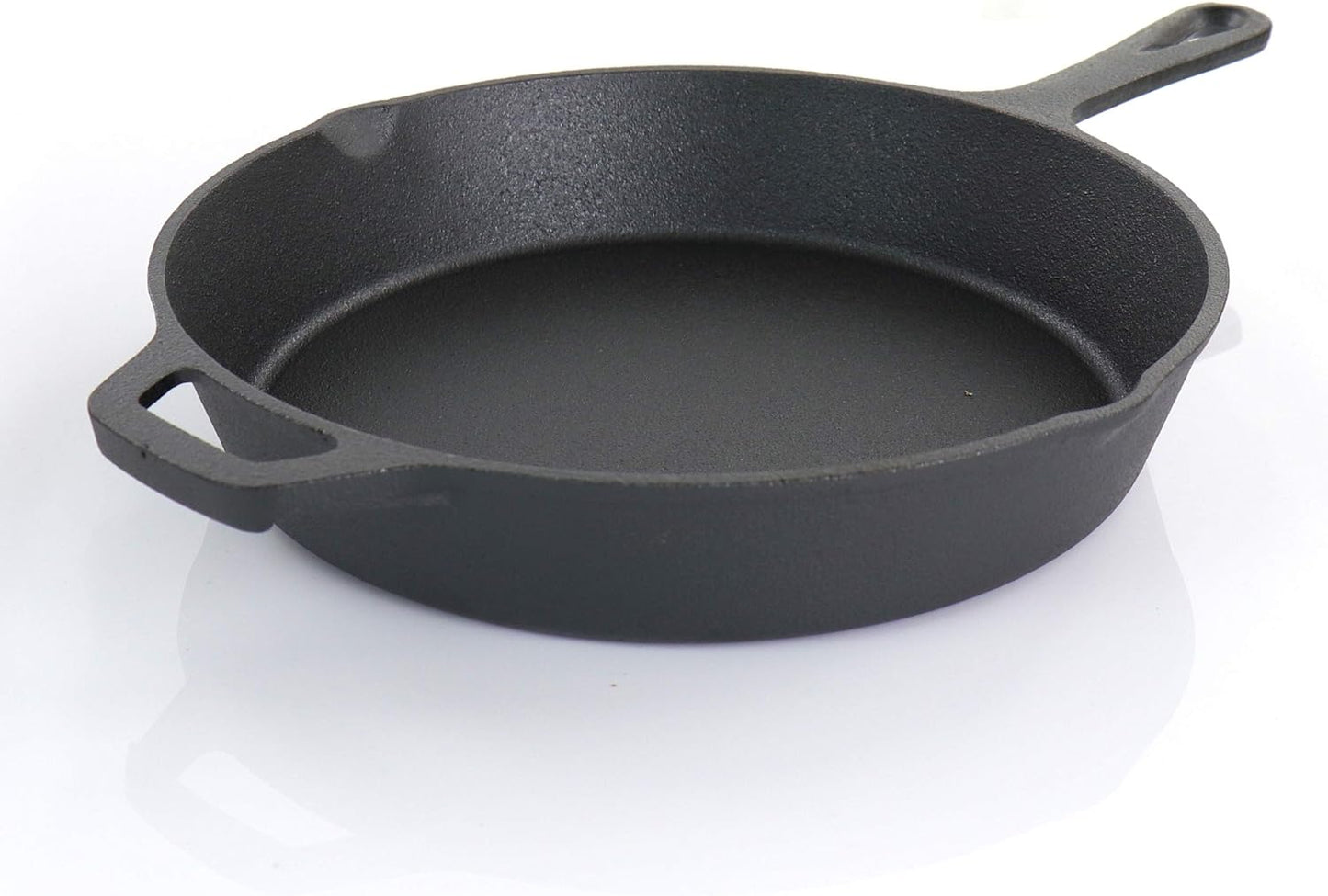 Megachef Assorted Pre-Seasoned OVEN SAFE, Cast Iron Cookware Set, 5 Piece, Black