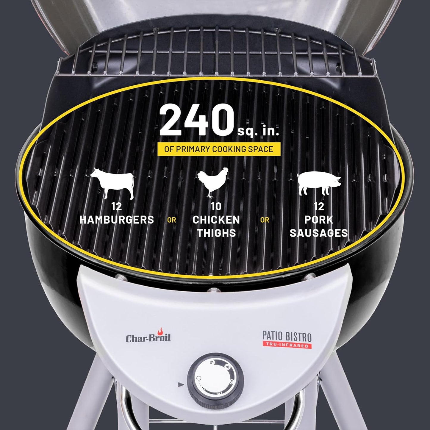 Char-Broil® Patio Bistro® Tru-Infrared Electric Grill, Black - 20602107