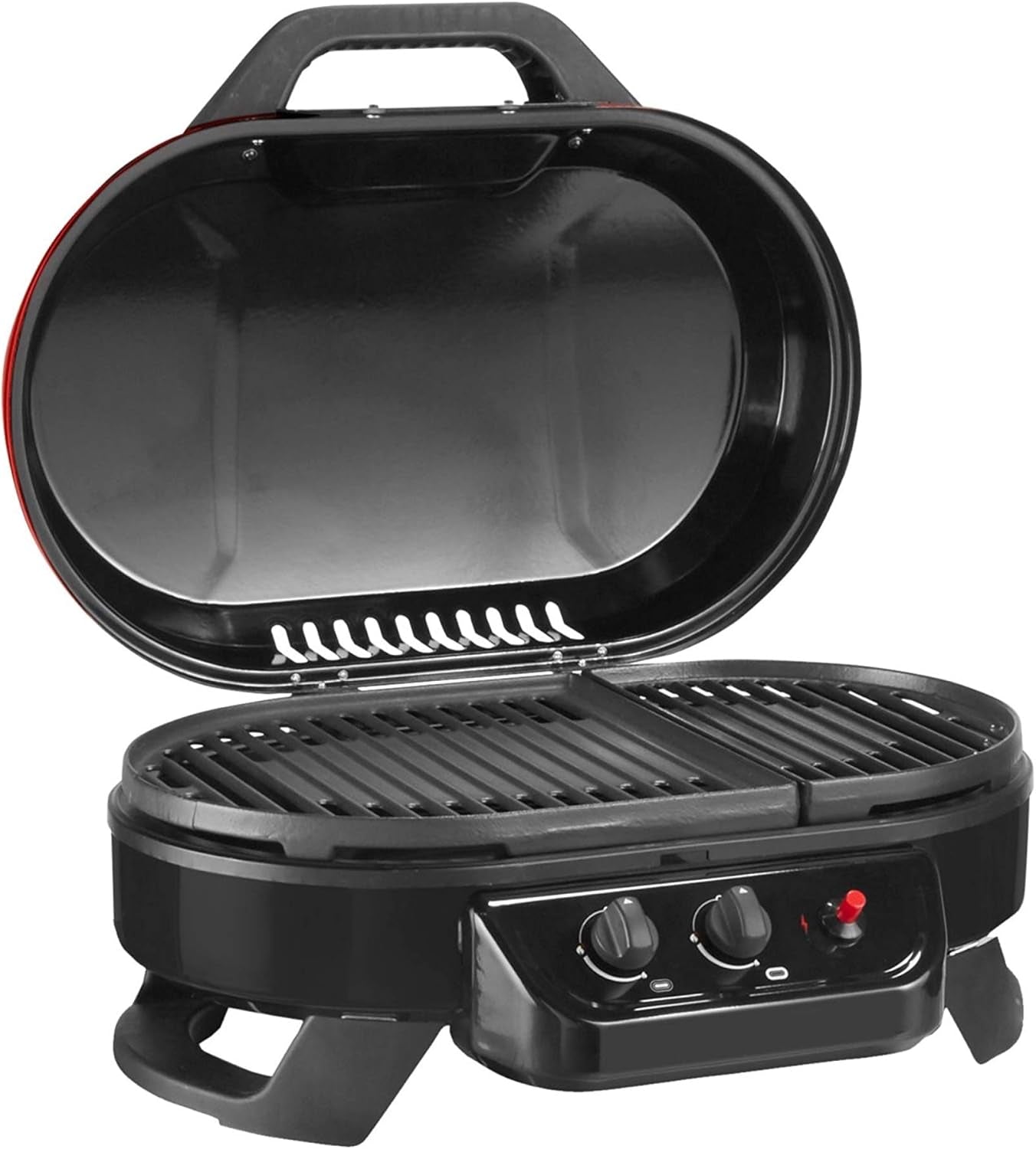 Coleman Roadtrip 225 Portable Tabletop Propane Grill Gas Grill with 2 Adjustable Burners Instastart Ignition and 11000 Btus of Power; 225 Sq. In. Cooking Area