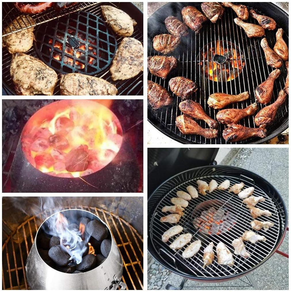 Uniflasy BBQ Whirlpool for Weber Kettle 22, 26.75 Inches WSM Weber Smokey Mountain for Big Green Egg XL Kamado Cone Kettle Charcoal Grill Accessories for Weber Master Touch 22