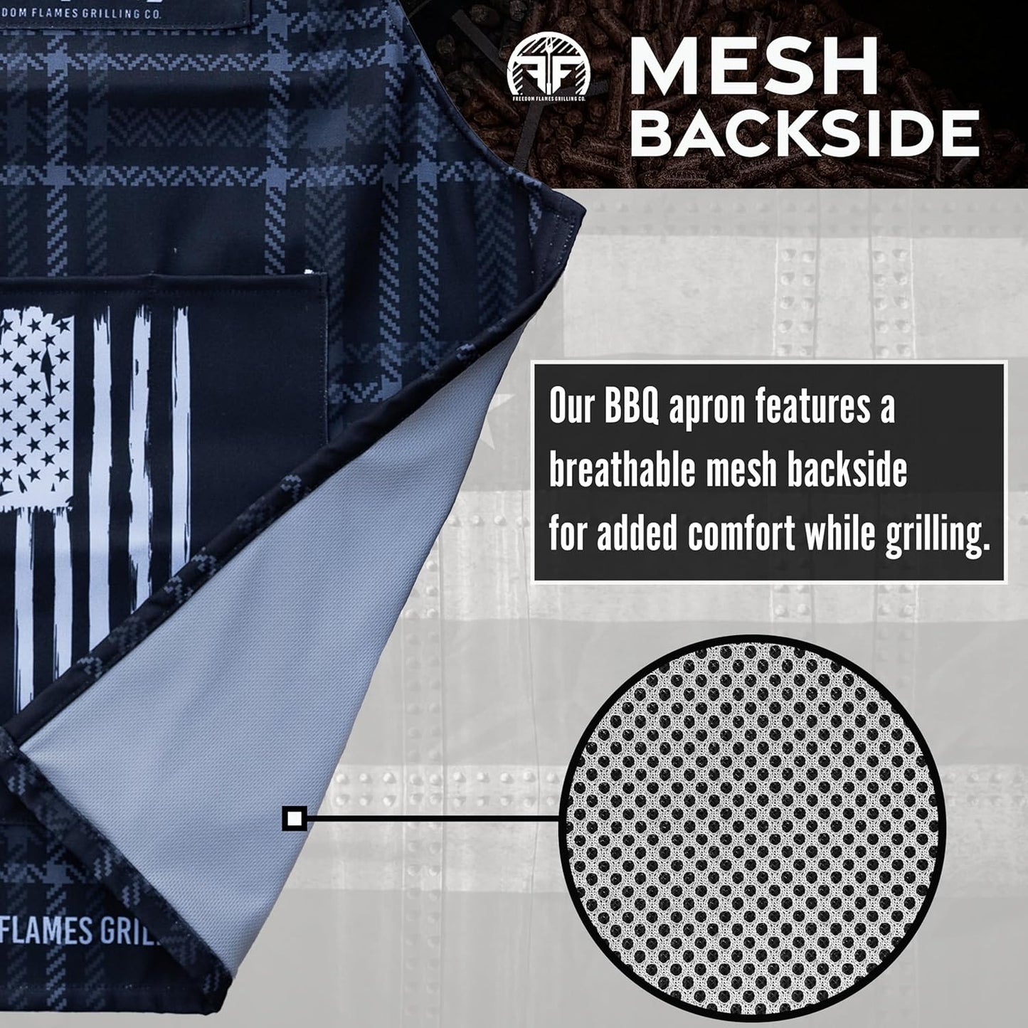 BBQ Grill Apron | Made in the USA | Kitchen Apron with Pockets | Grilling Accessory for Barbecue & Meat Smoker