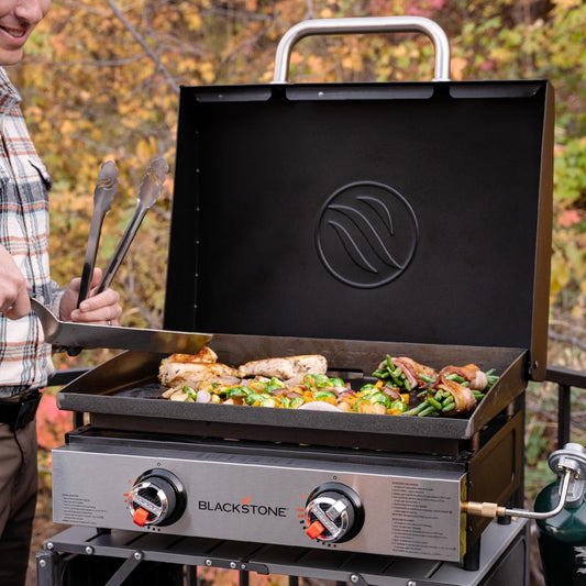 Blackstone 5011 22” Tabletop Griddle Hood, Powder Coated Steel, Black. Fits Non-Omnivore Griddles.