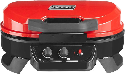 Coleman Roadtrip 225 Portable Tabletop Propane Grill Gas Grill with 2 Adjustable Burners Instastart Ignition and 11000 Btus of Power; 225 Sq. In. Cooking Area