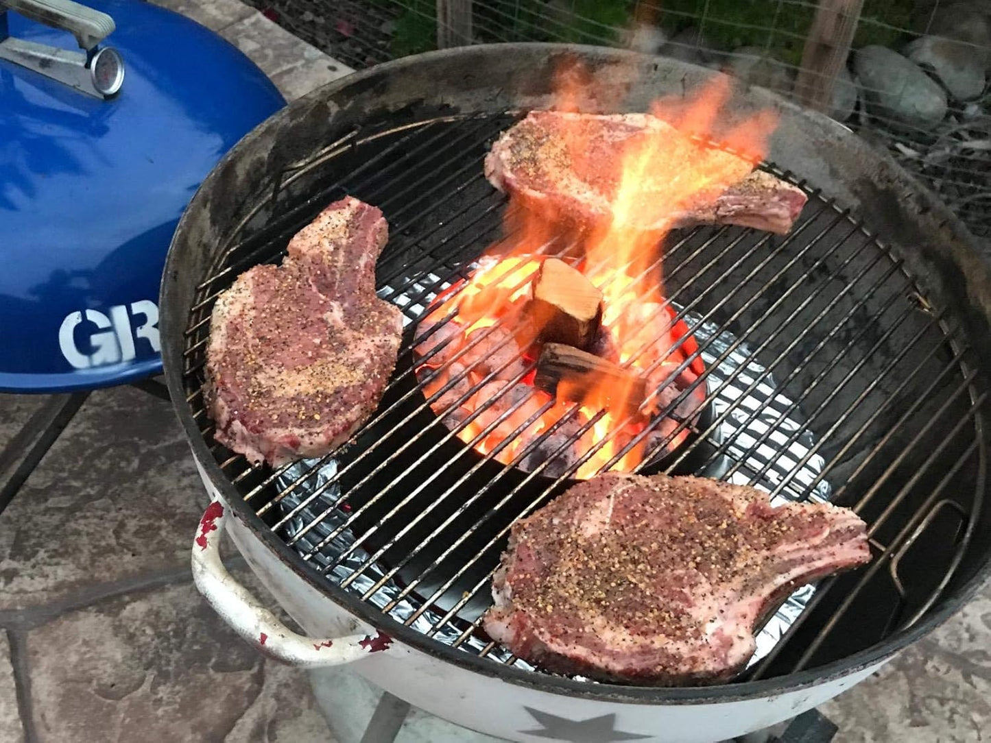 Uniflasy BBQ Whirlpool for Weber Kettle 22, 26.75 Inches WSM Weber Smokey Mountain for Big Green Egg XL Kamado Cone Kettle Charcoal Grill Accessories for Weber Master Touch 22