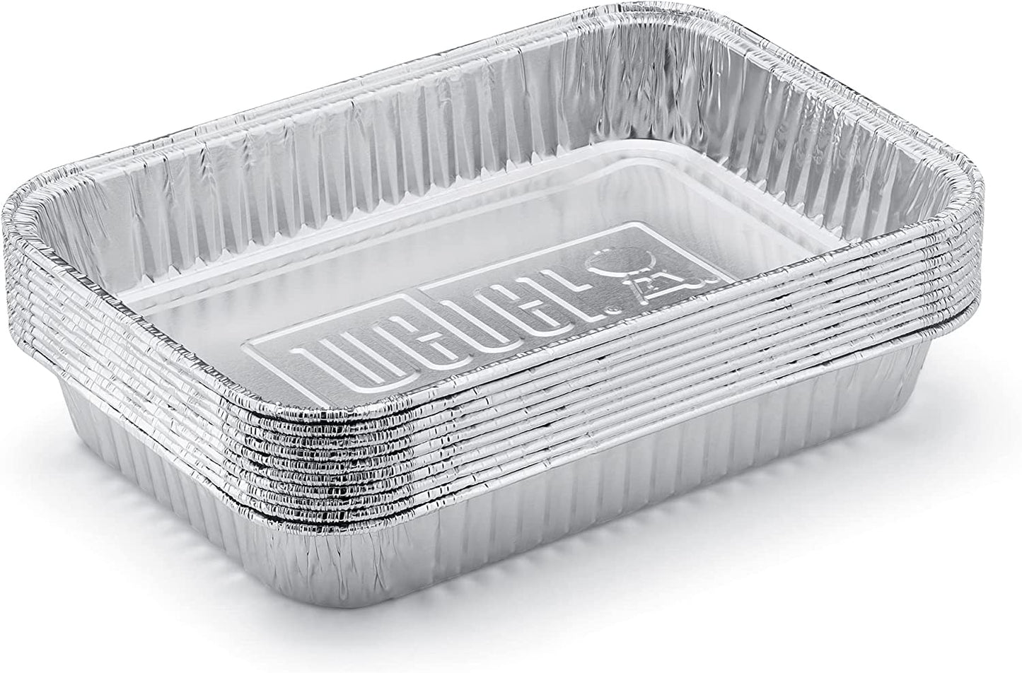 Weber Aluminum Drip Pans, 7.5 X 5 Inch, Set of 10