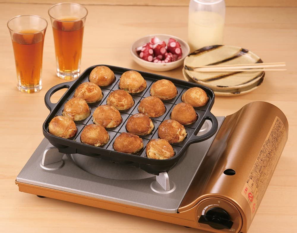 Iwatani Takoyaki Grill Pan , Medium, Black