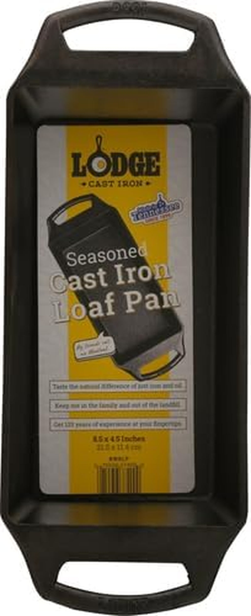 Lodge Cast Iron Loaf Pan 8.5X4.5 Inch, Black