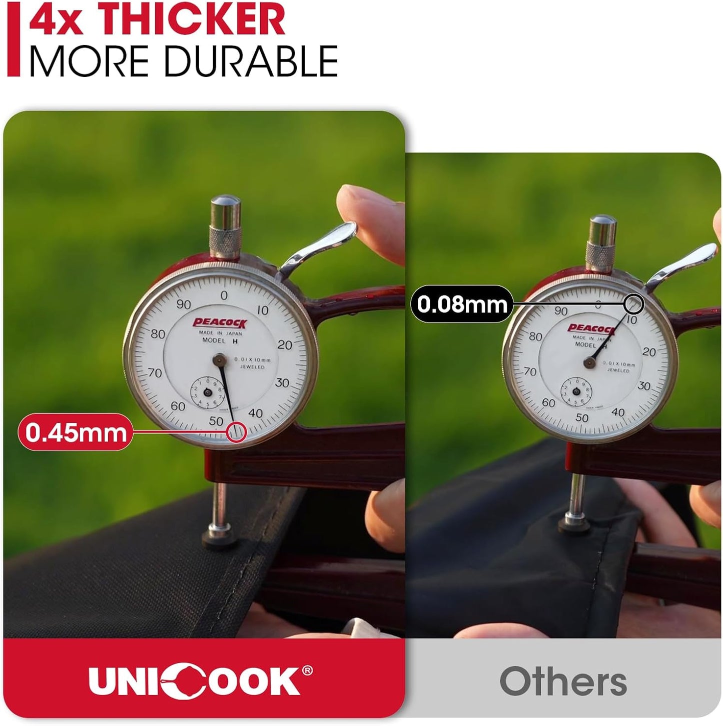Unicook round Smoker Cover 30 Inch, Heavy Duty Waterproof Charcoal Kettle BBQ Grill Cover, Fade Resistant Barrel Protector, Fits Weber Char-Griller Akorn Kamado and More, 30" Dia X 36" H