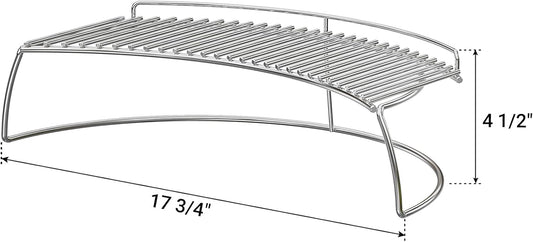 Only Fire Warming Cooking Rack Fits for Charcoal Kettle Grills like Weber,Char-Broil and Ceramic Grills like Large Big Green Egg,Kamado Joe Classic,Pit Boss K22,Louisiana K22,17 3/4"