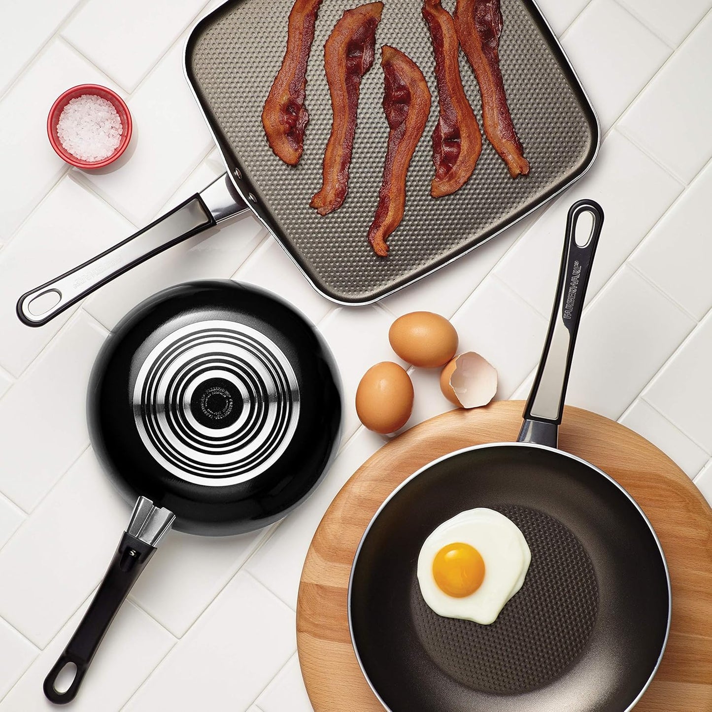 Farberware - 21745 Farberware High Performance Nonstick Griddle Pan/Flat Grill, 11 Inch, Black
