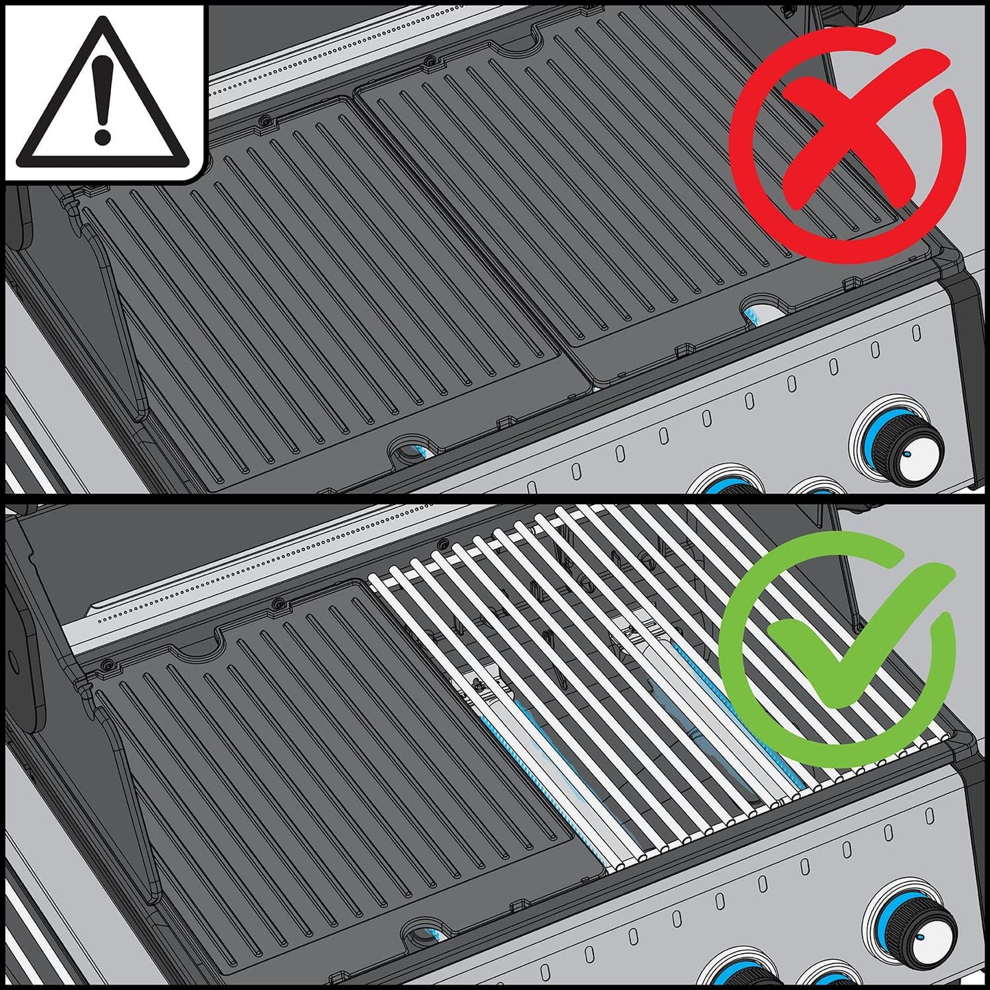 Broil King 11242 Exact Fit Cast Iron Griddle, Baron, Crown Series Gas Grills, and Crown Pellet Grills, Black