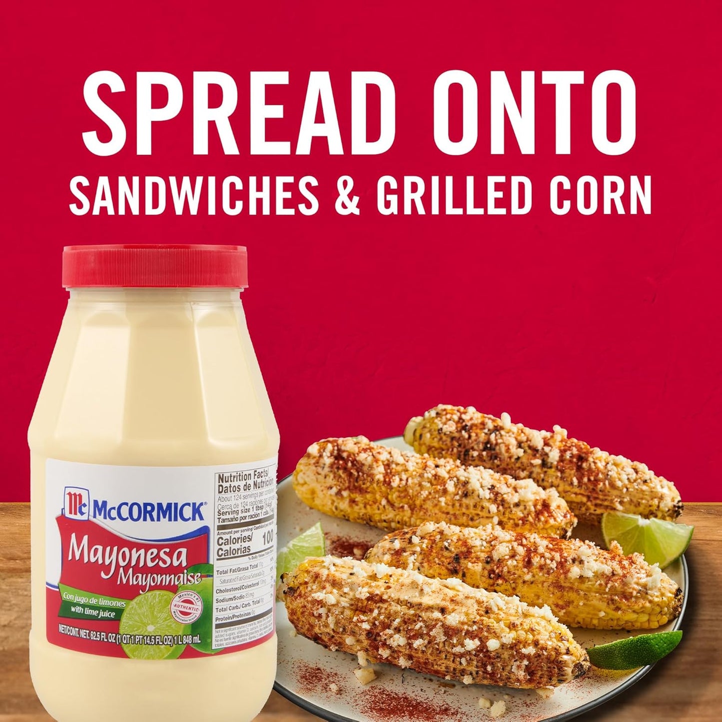 Mccormick Mayonesa (Mayonnaise) with Lime Juice, 62.5 Fl Oz
