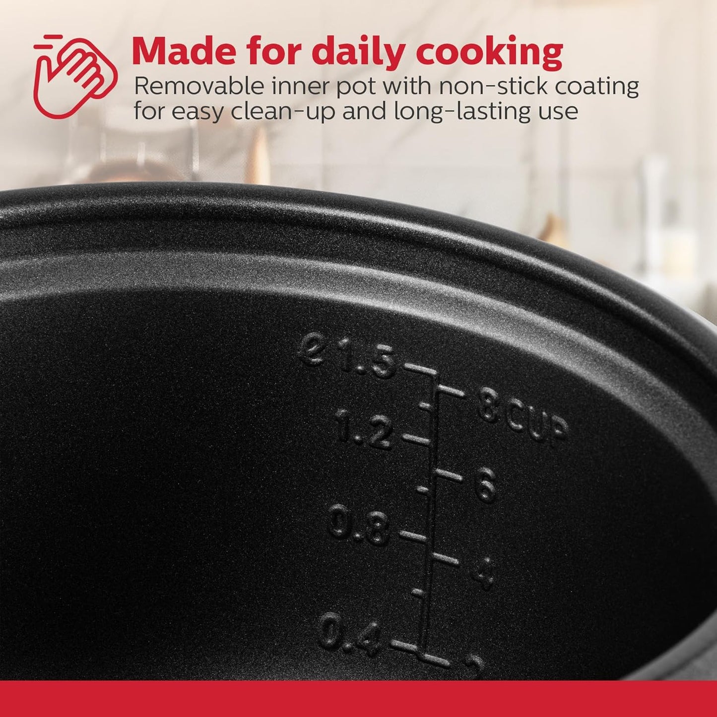 Holstein Housewares 16-Cup Cooked (8-Cup Uncooked) Rice Cooker, Black – One-Touch Operation with Cook & Keep Warm Functions, Perfect for Rice, Quinoa, Oatmeal, Stews & Grains