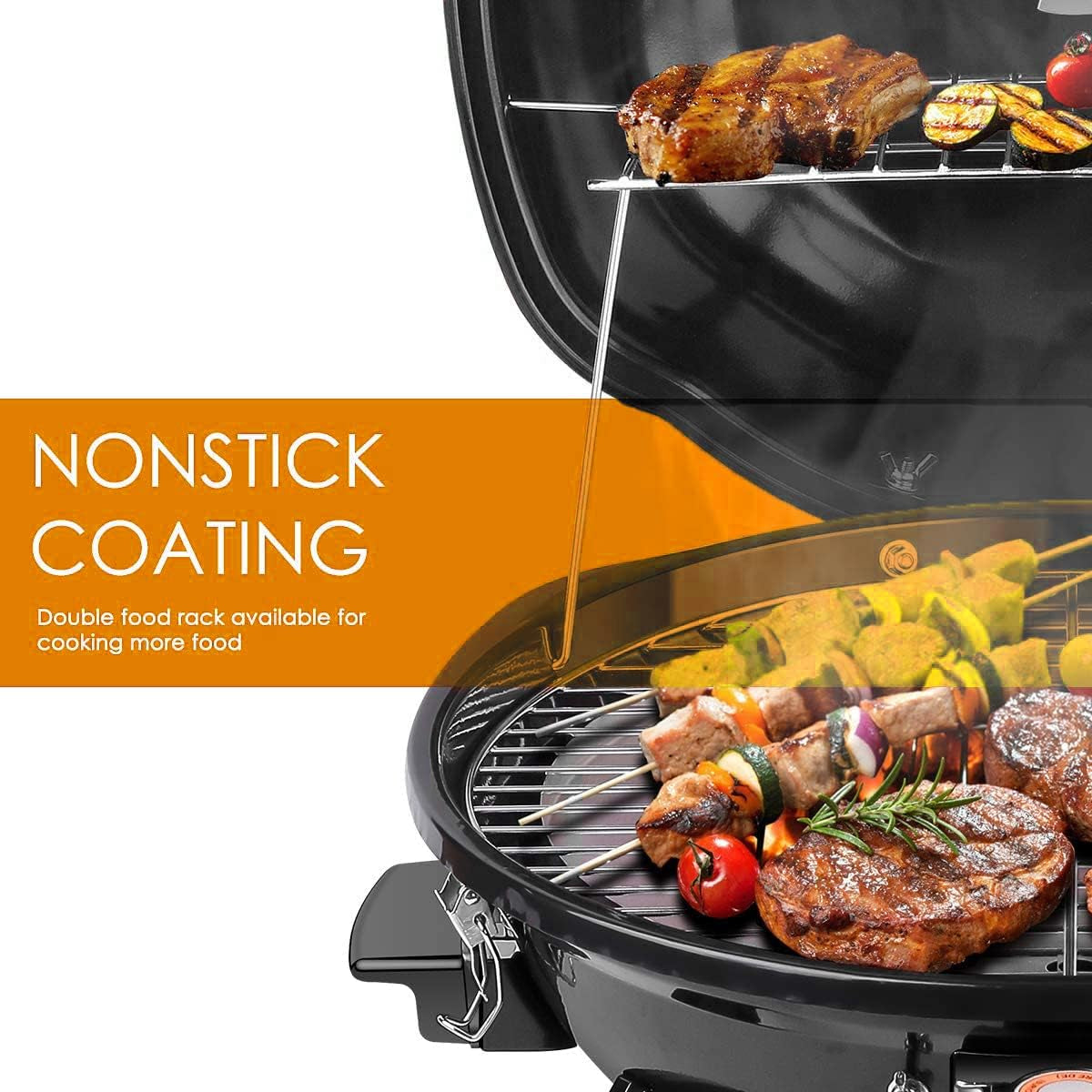 Outdoor Grill, Techwood 1600W Electric BBQ Grill