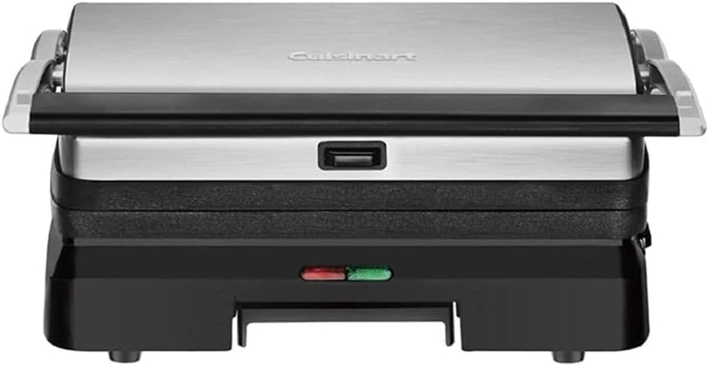 Cuisinart GR-11 Griddler 3-In-1 Grill and Panini Press, Silver