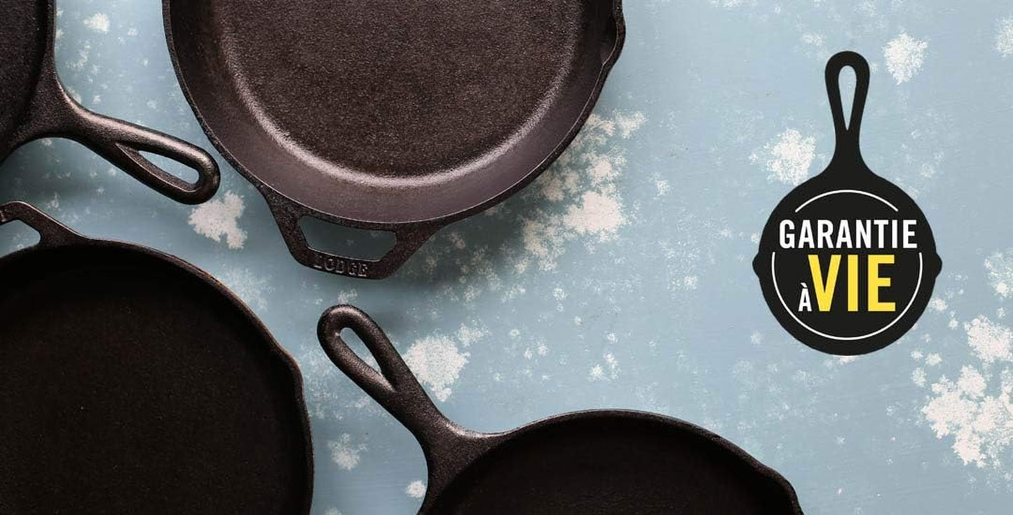 Lodge Pre-Seasoned 2-In-1 Cast Iron Combo Cooker - 3.2 Quart Deep Pot Cooker + 10.25 Inch Frying Pan - Use in the Oven, on the Stove, Grill, or over a Campfire - Use to Sear, Sauté, Broil, Fry- Black