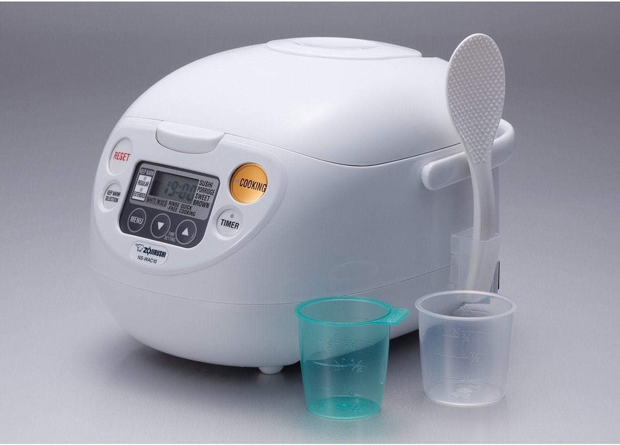 Zojirushi Micom Rice Cooker and Warmer (10-Cup/Cool White)