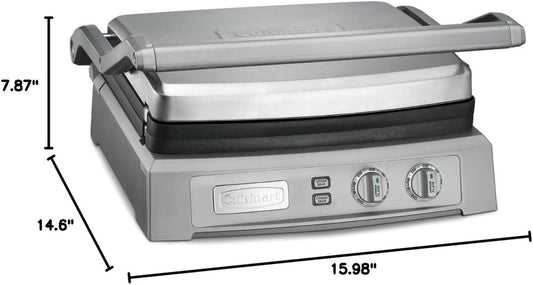 Cuisinart GR-150P1 Deluxe Electric Griddler, Stainless Steel