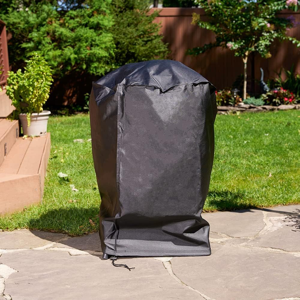 Mr. Bar-B-Q Universal Fit Kettle BBQ Grill & Smoker Cover, round Barbecue Grill Covers, Heavy Duty Waterproof Smoker Cover (27.5” Diameter X 35” Tall)