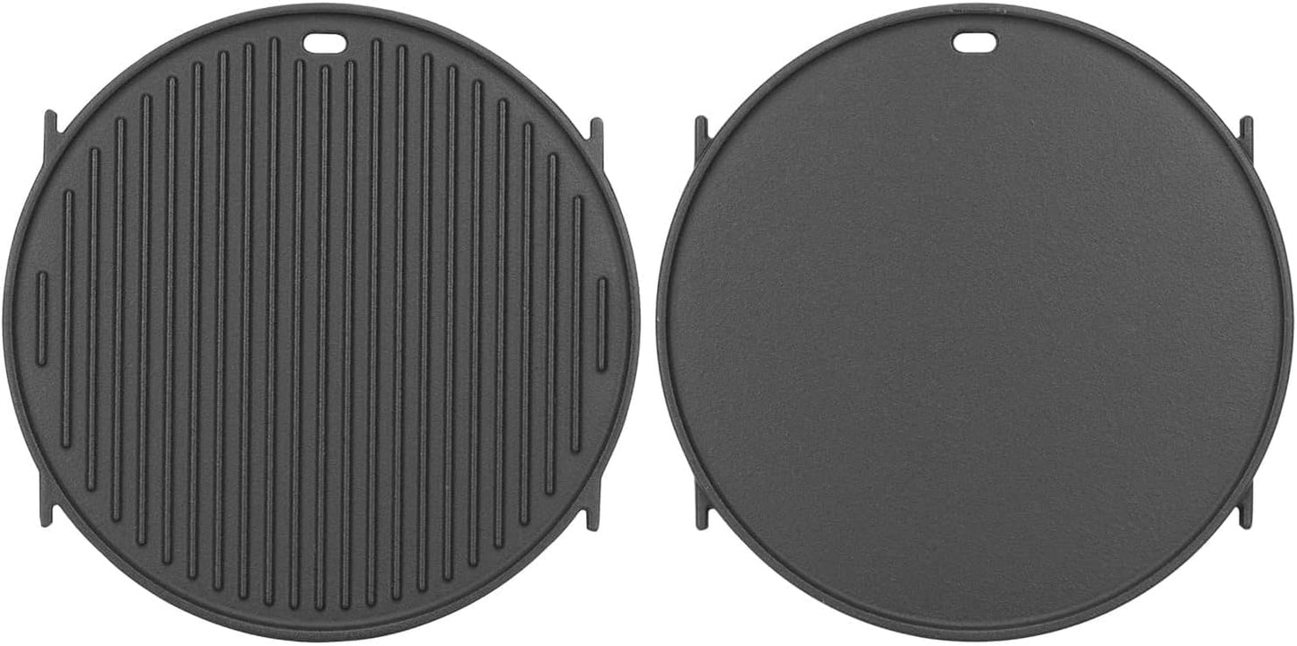 8834 Cast Iron Griddle for Weber Gourmet BBQ System Sear Grate, Griddle for 22-Inch Weber Kettle Premium/Charcoal Grill 22" Smokers, for Kettle Charcoal Grill Grate 22 Inch Diameter 12"