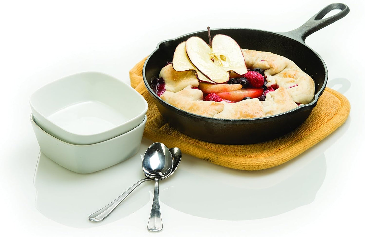 Lodge Seasoned Cast Iron 3 Skillet Bundle. 12 Inches and 10.25 Inches with 8 Inch Set of 3 Cast Iron Frying Pans