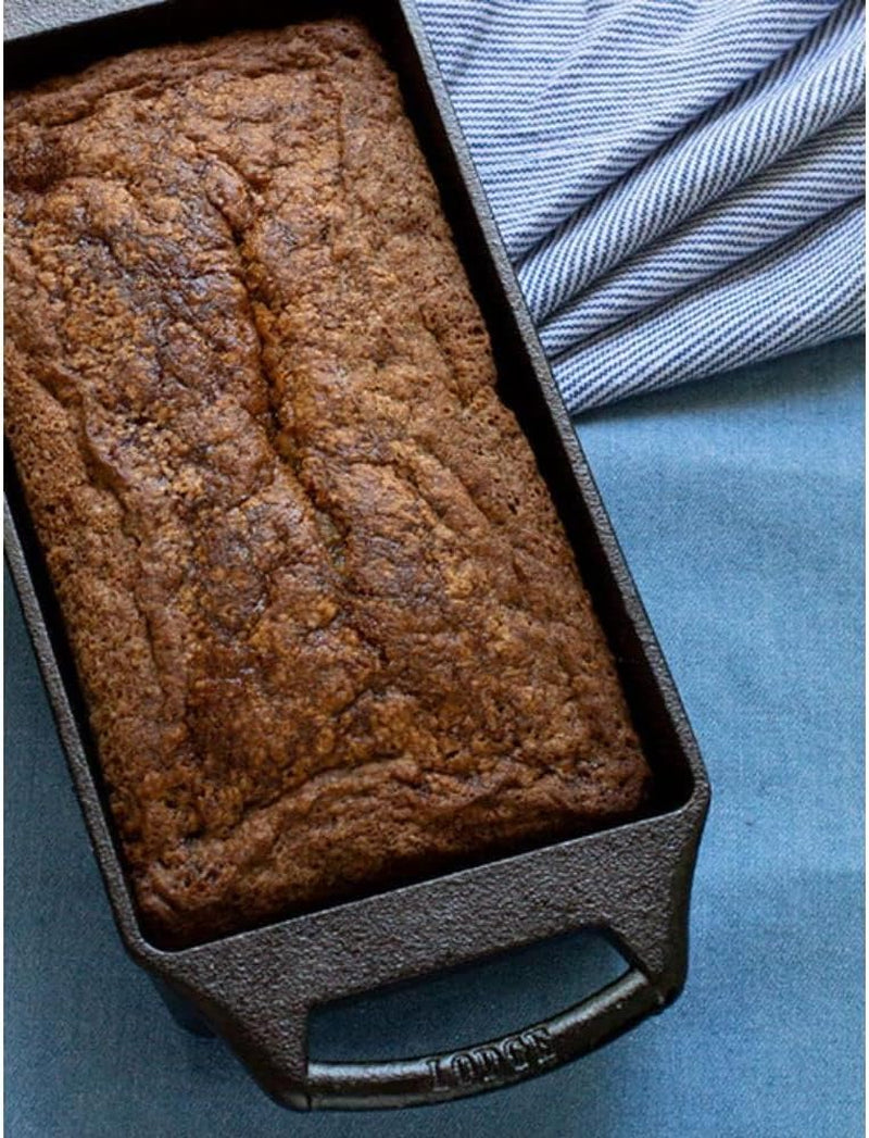 Lodge Cast Iron Loaf Pan 8.5X4.5 Inch, Black