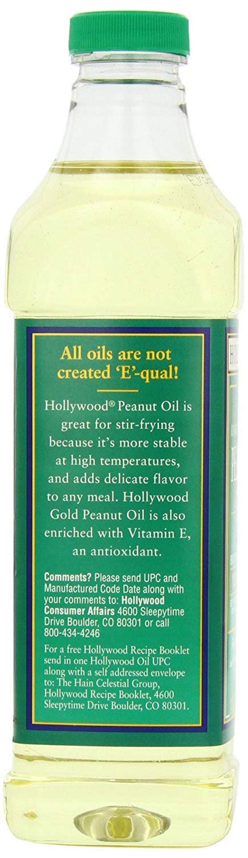 Hollywood Enriched Gold Peanut Oil, 24 Oz