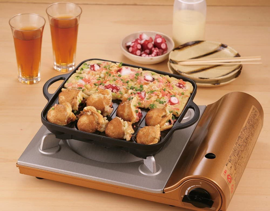Iwatani Takoyaki Grill Pan , Medium, Black