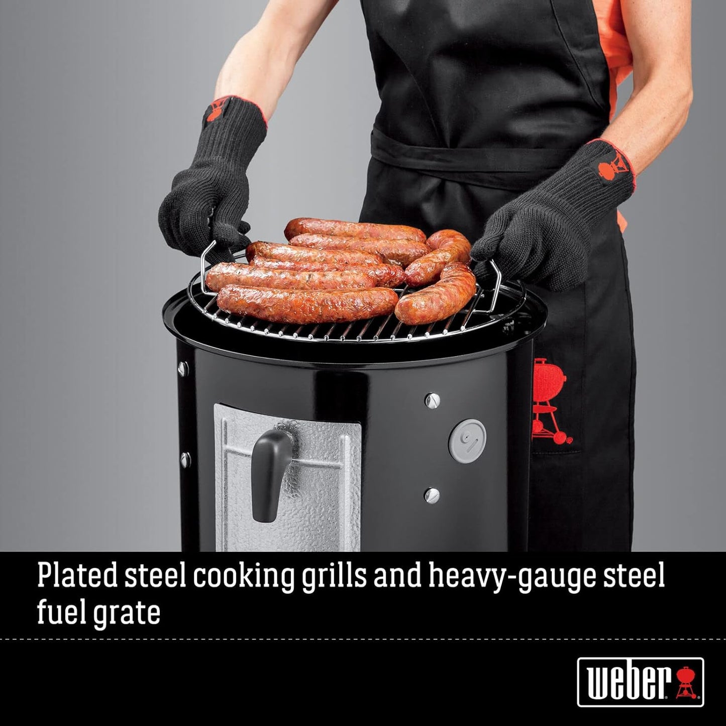 Weber 14-Inch Smokey Mountain Cooker, Charcoal Smoker