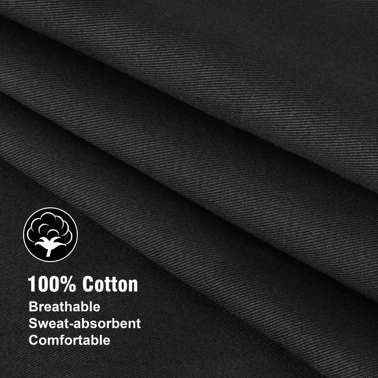 Xornis 100% Cotton Funny Apron with 2 Pockets for Men Women BBQ Grilling Adjustable Bib Black Aprons Gifts Cooking Kitchen