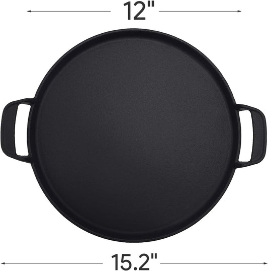7421 Enameled Cast Iron 12" Gourmet BBQ System Griddle Replacement Parts for Weber Original Kettle Premium 22-Inch Charcoal Grill, 22'' Smokers, Performer Premium Grill
