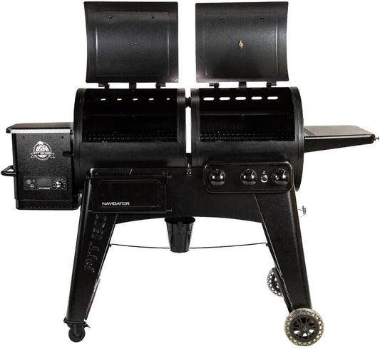 PIT BOSS Navigator Series Combo Grill - Wood Pellet & Propane - 1084 Sq. In. - Black