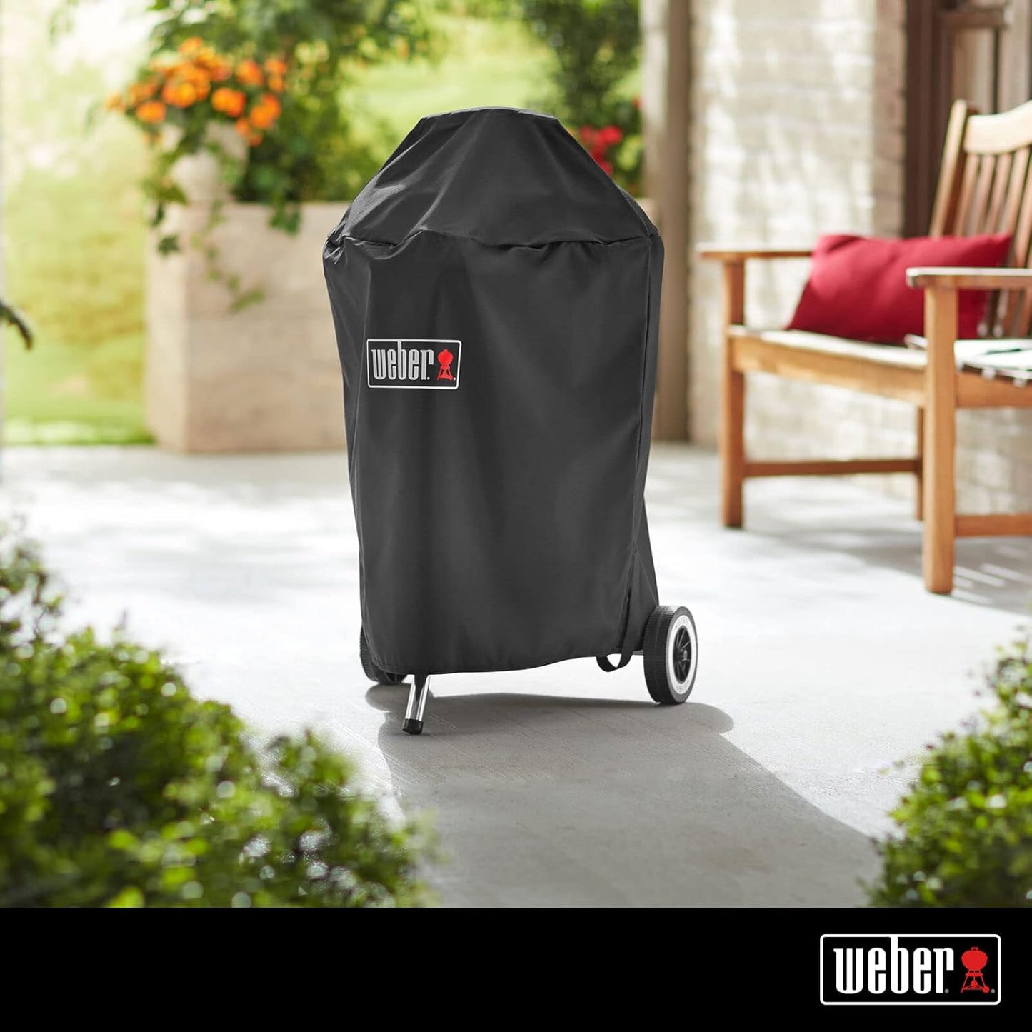 Weber Grill Cover for Weber 18-Inch Charcoal Grills, 18-Inch, Black