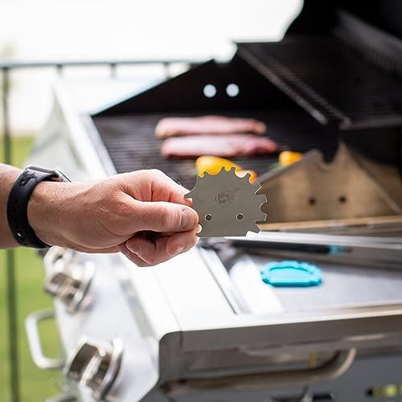 Grill Scraper for Outdoor Grill - BBQ Grill Accessories, Bristle-Free Camping Accessories, Perfect BBQ Gifts for Men Who like Grilling, Stocking Stuffers for Adults, Dads Who Have Everything