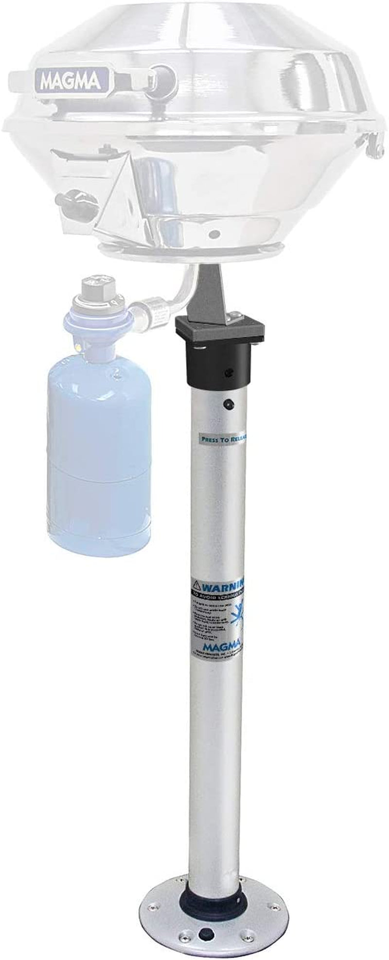 Products, A10-184, A10-184 Double Locking Pedestal Mount for Marine Kettle Grills, Multi, One Size