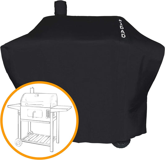 Smoker Grill Cover Sized for Char-Griller Charcoal Grill 2190 Heavy Duty Waterproof Patio 600D Canvas Barbeque BBQ Grill Cover