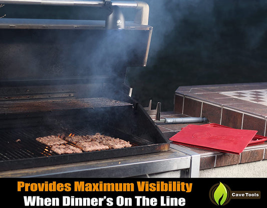 Barbecue Grill Light for Outdoor Grill - Fits round & Square Bars on Any BBQ Pit - 10 LED for Grilling at Night - BBQ Grill and Smoker Accessories