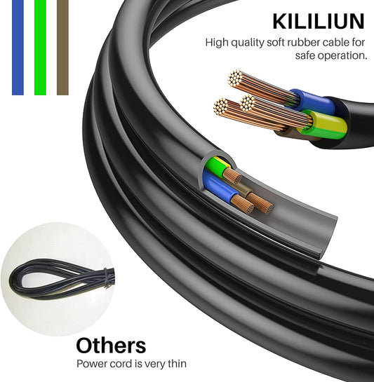 Universal Electric Smoker and Grill Heating Element Replacement Part with Adjustable Thermostat Cord Controlle for Masterbuilt Smokers & Turkey Fryers 1500 Watts