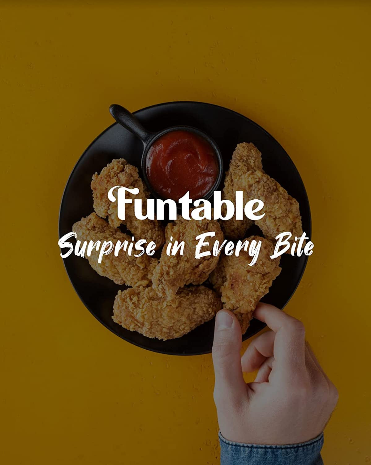Funtable Delicious Korean Chicken Sauce (14.1Oz, Pack of 1) - Authentic Korean Flavor, Low-Calorie Sticky & Tangy Sauce. Ideal for Fried Chicken, Nuggets, Dipping & More