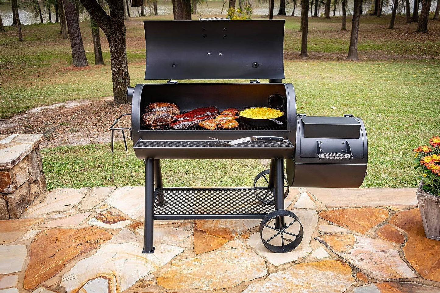 Oklahoma Joe'S Longhorn Reverse Flow Offset Smoker - 17202053
