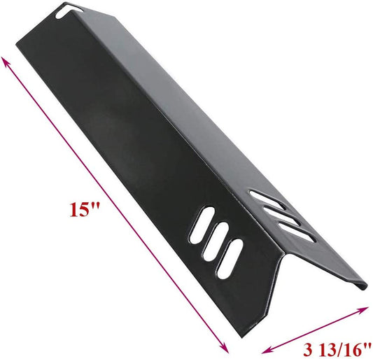 Porcelain Grill Heat Shields Replacment for Dyna-Glo DGF510SBP, DGF493BNP, Barbeque Grill Heat Plates for Backyard Grill Replacement Parts BY15-101-001-02, BY13-101-001-13, GBC1460W