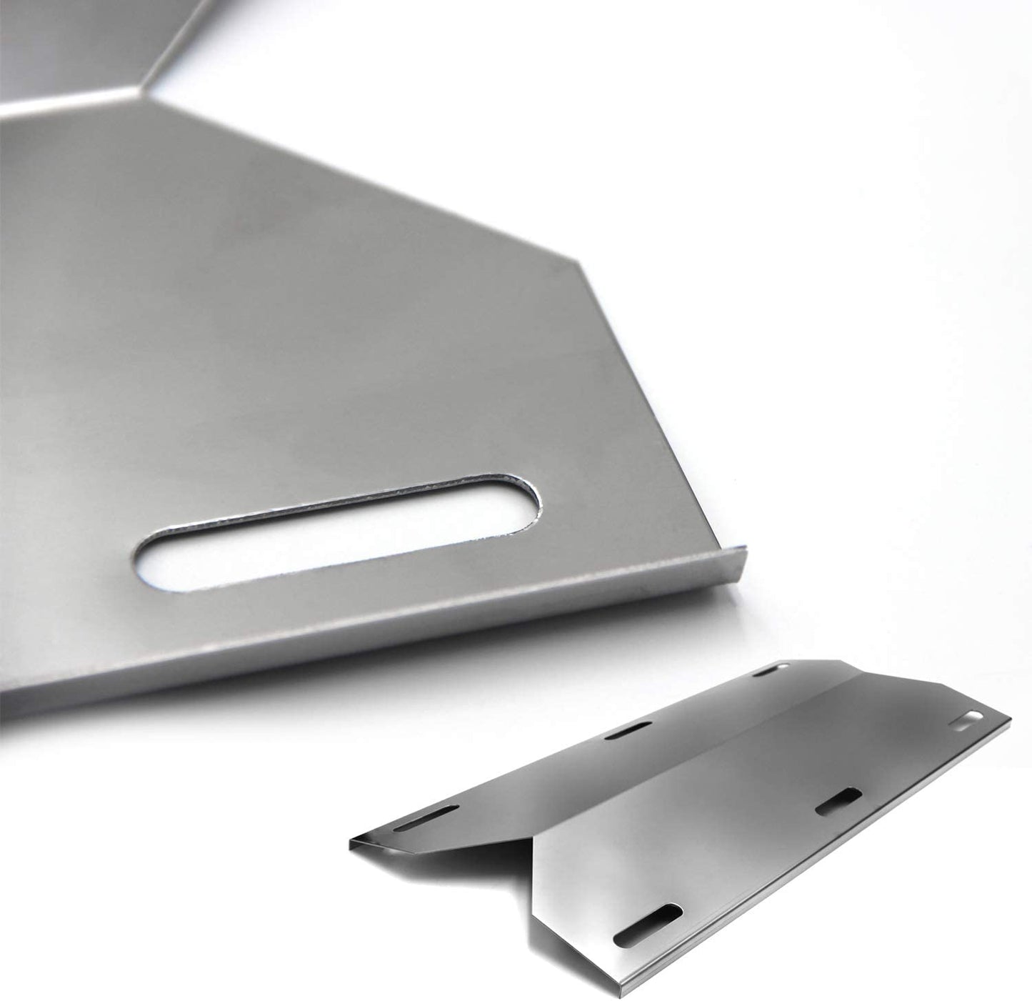 SPA231 (4-Pack) Stainless Steel BBQ Gas Grill Heat Plate, Heat Shield, Heat Tent, Burner Cover, Vaporizor Bar, and Flavorizer Bar for Costco Kirland, Jenn-Air, Nexgrill, Lowes (17 3/4