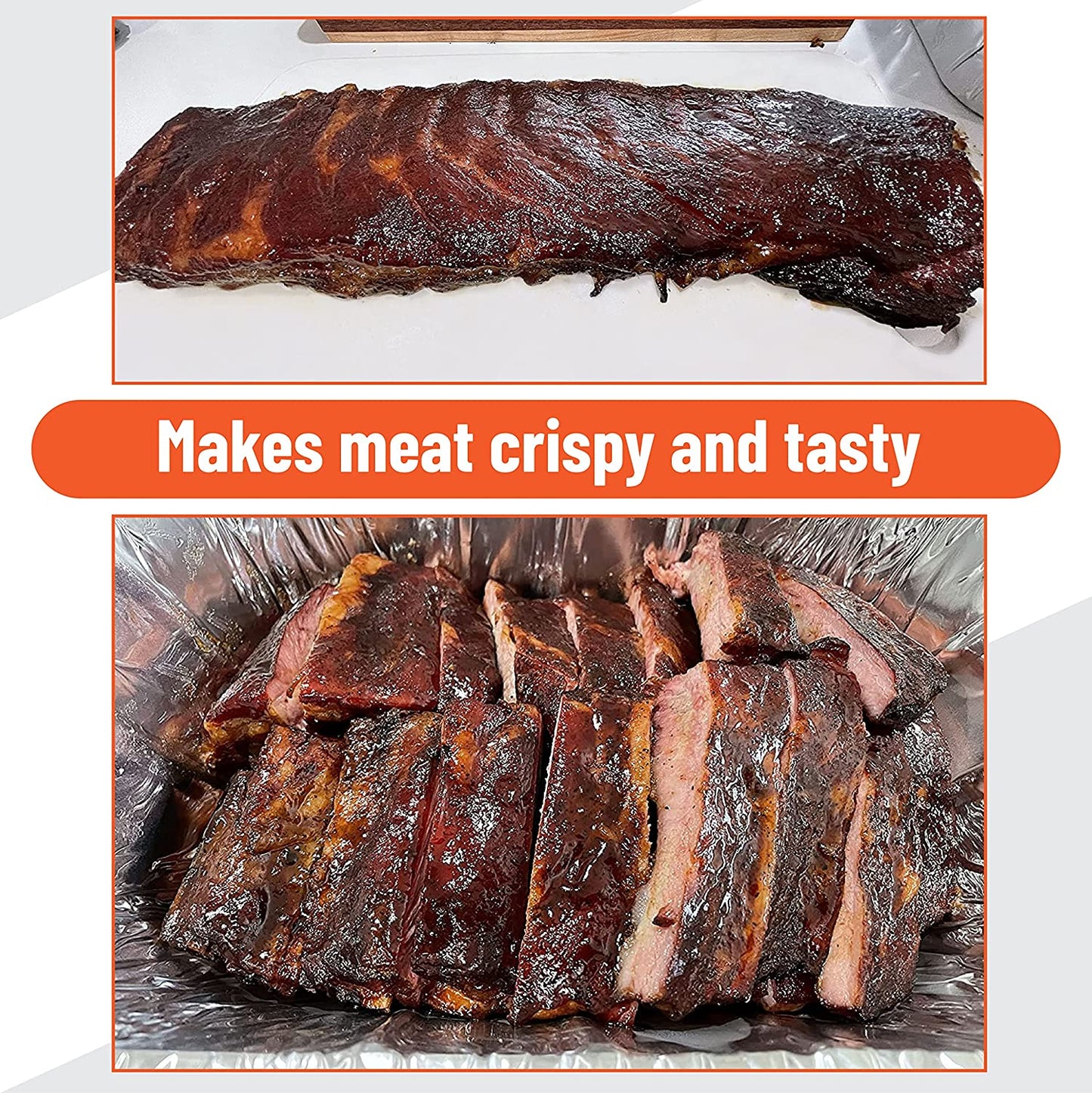 UNCO- Stainless Steel Rib Rack, Holds up to 4 Full Racks of Ribs for Smoking, Smoker Rack for Grilling, Nonstick BBQ Rib Rack Stand Holder