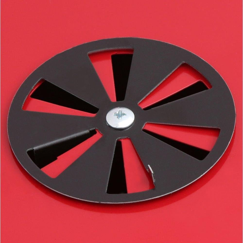 Americana the Swinger with an Adjustable Six-Position Cooking Grid in Red
