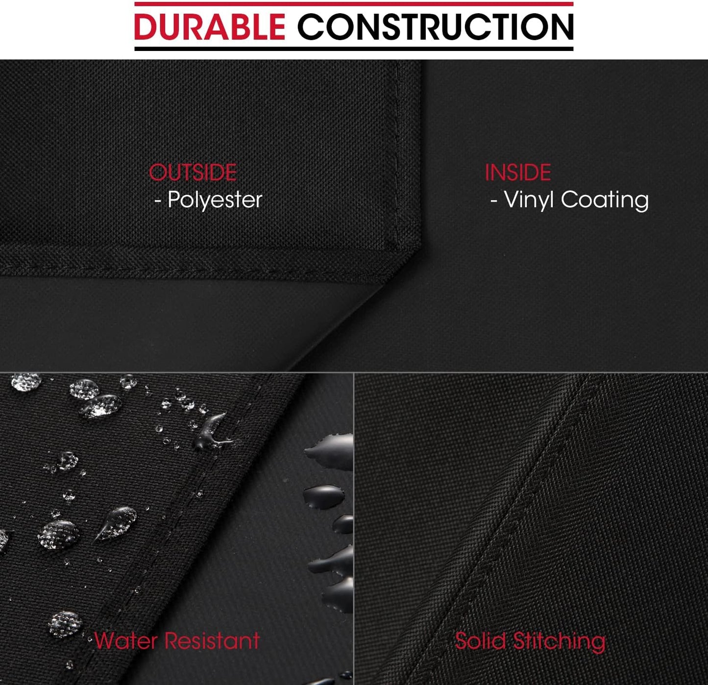 Unicook Grill Cover 55 Inch, Heavy Duty Waterproof Barbecue Gas Grill Cover, Fade and UV Resistant BBQ Cover, Durable Barbecue Cover, Compatible for Weber Char-Broil Nexgrill Grills and More