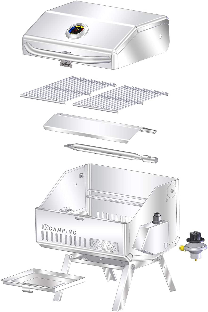 C10-601T Mesquite, Traveler Series Gas Grill, One Size, Stainless Steel